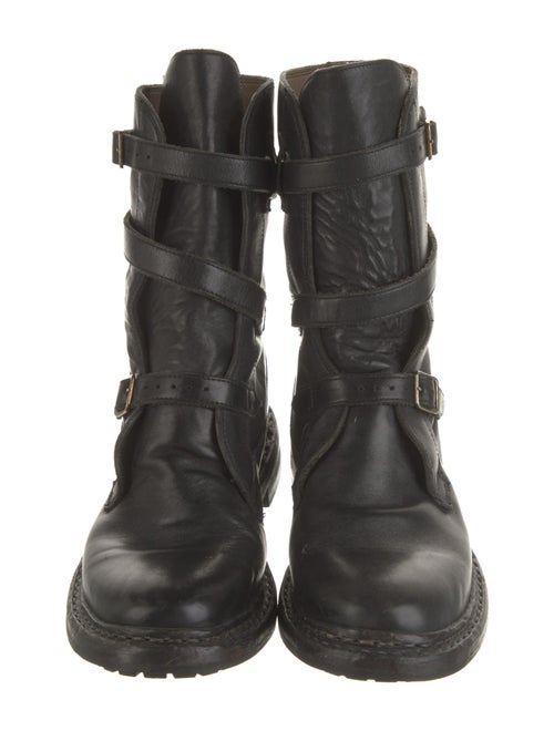 Burberry Leather Moto Boots