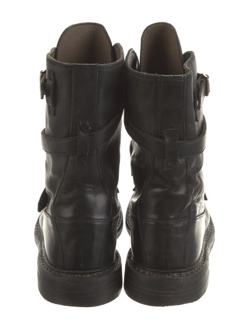 Burberry Leather Moto Boots