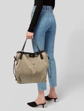 Burberry Nylon Top Handle Bag