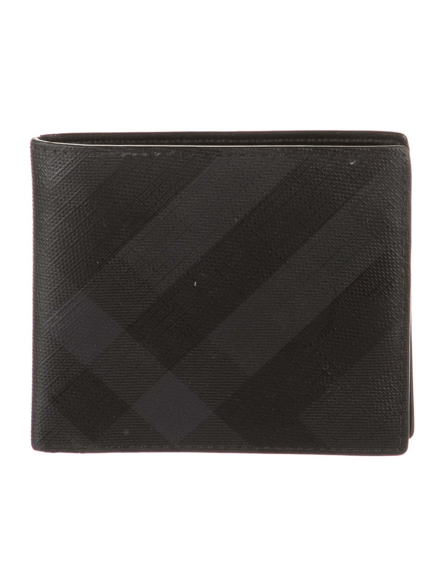 Burberry Leather Striped Bifold Wallet