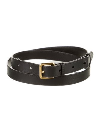 Burberry Skinny Leather Belt