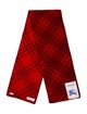 Burberry Wool Plaid Print Scarf