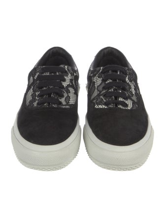 Burberry Suede Printed Sneakers