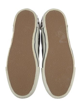 Burberry Suede Printed Sneakers