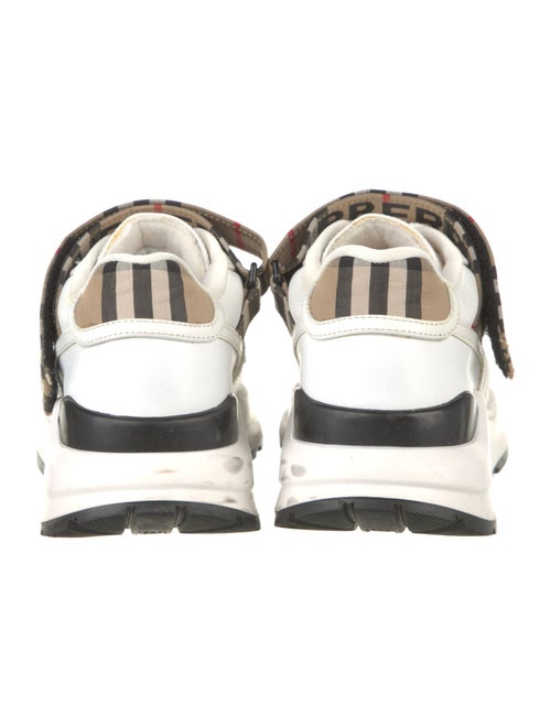 Burberry Nova Check Pattern Leather Sneakers
