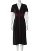 Burberry Silk Midi Length Dress