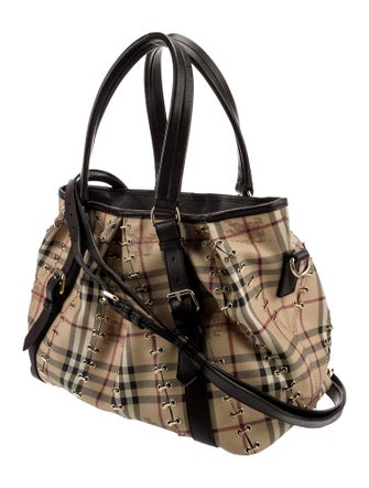 Burberry Haymarket Check Shoulder Bag