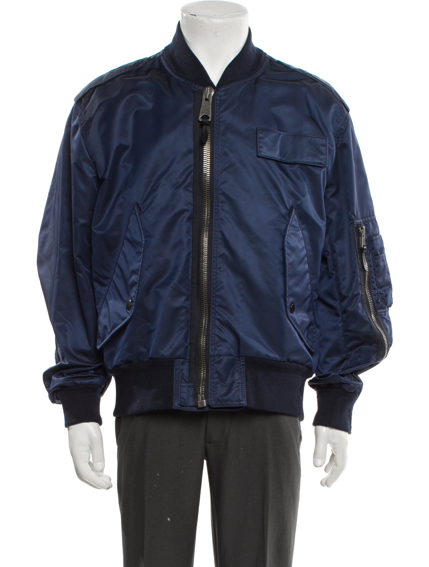 Burberry Exploded Check Pattern Bomber Jacket