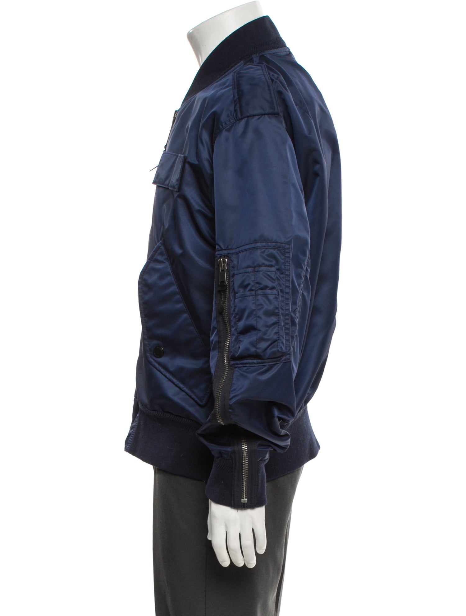 Burberry Exploded Check Pattern Bomber Jacket