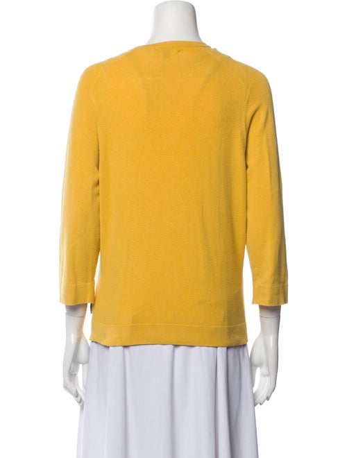 Burberry V-Neck Three-Quarter Sleeve Top