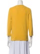 Burberry V-Neck Three-Quarter Sleeve Top