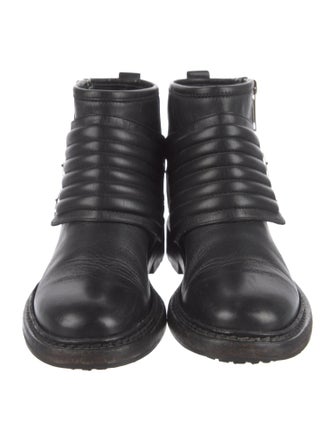 Burberry Leather Moto Boots