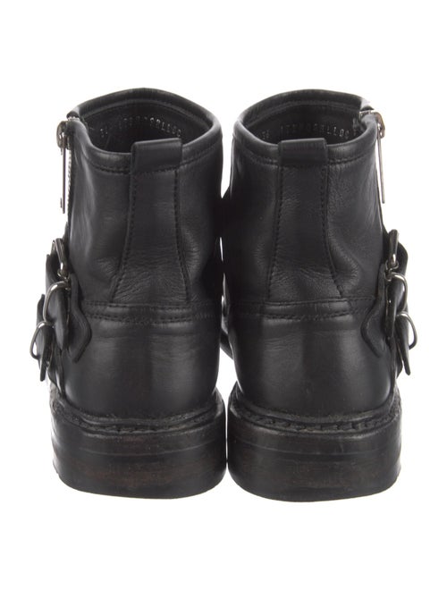 Burberry Leather Moto Boots