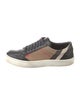 Burberry House Check Pattern Leather Sneakers