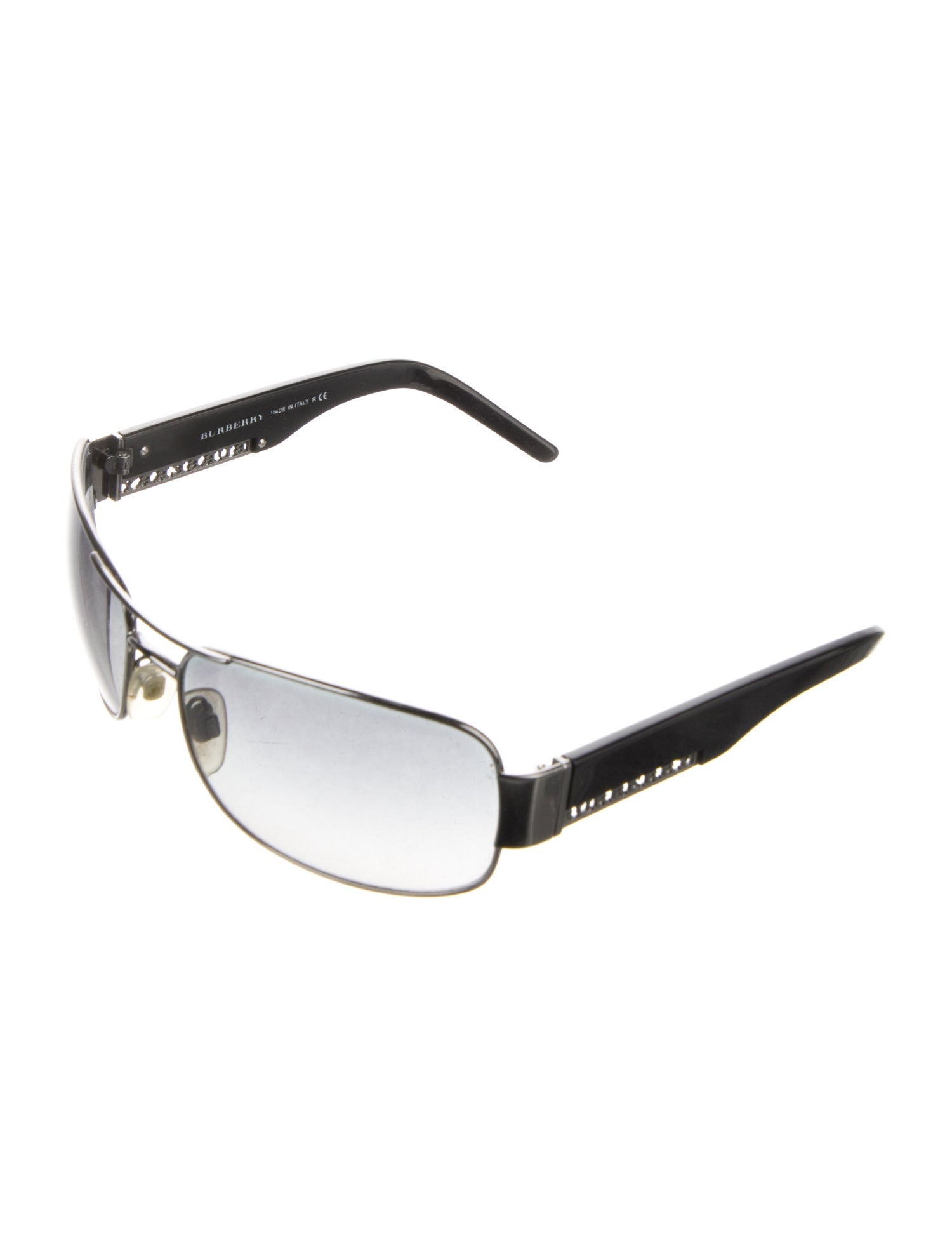 Burberry House Check Pattern Shield Sunglasses