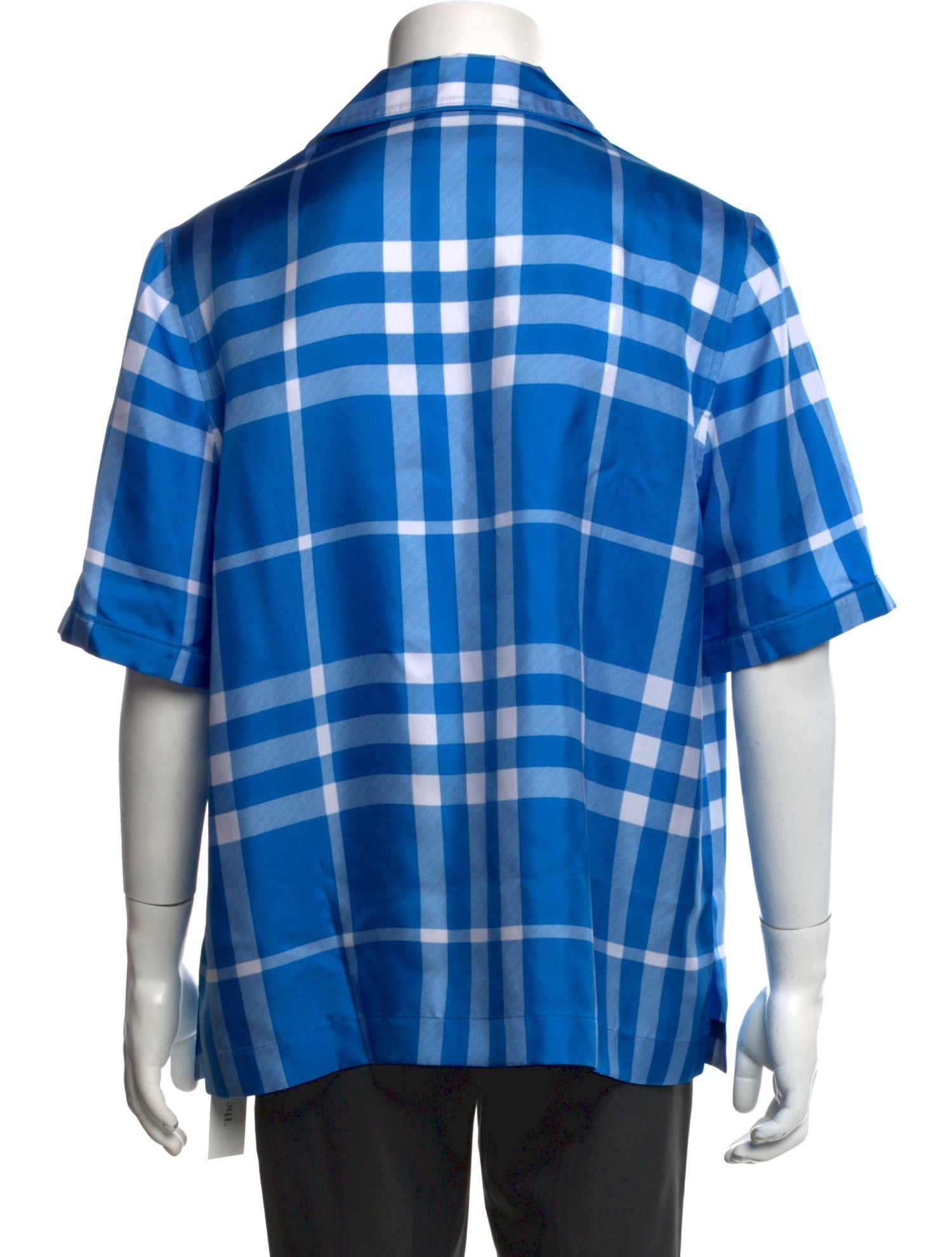 Burberry House Check Pattern Silk Shirt