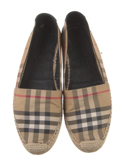 Burberry Nova Check Pattern Canvas Espadrilles