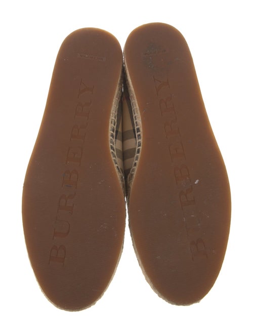 Burberry Nova Check Pattern Canvas Espadrilles