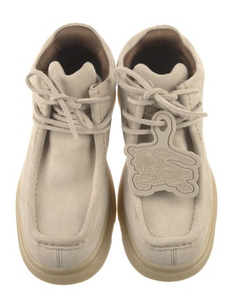 Burberry Nubuck Lace-Up Boots