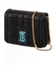 Burberry Leather TB Monogram Lola Wallet on Chain