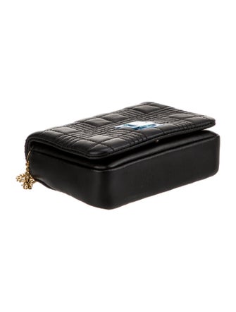 Burberry Leather TB Monogram Lola Wallet on Chain