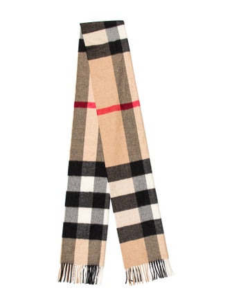 Burberry Cashmere House Check Pattern Scarf w/ Tags