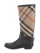 Burberry Canvas Printed Rain Boots