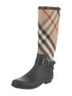 Burberry Canvas Printed Rain Boots