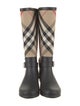 Burberry Canvas Printed Rain Boots