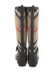 Burberry Canvas Printed Rain Boots
