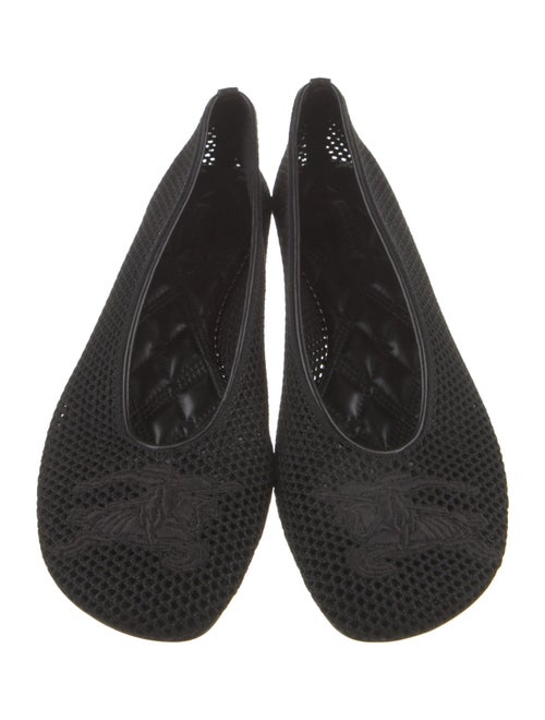 Burberry Leather Trim Embellishment Flats
