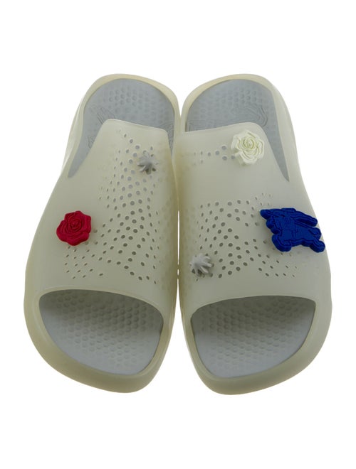 Burberry Rubber Colorblock Pattern Slides