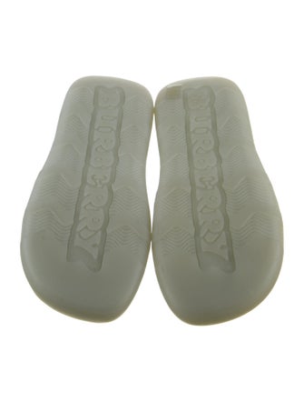 Burberry Rubber Colorblock Pattern Slides