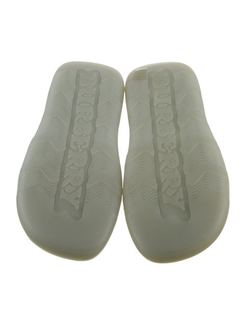 Burberry Rubber Colorblock Pattern Slides