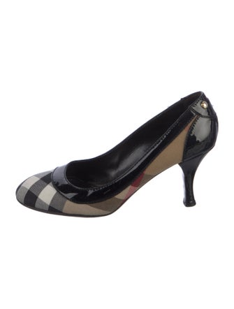 Burberry House Check Pattern Canvas Pumps