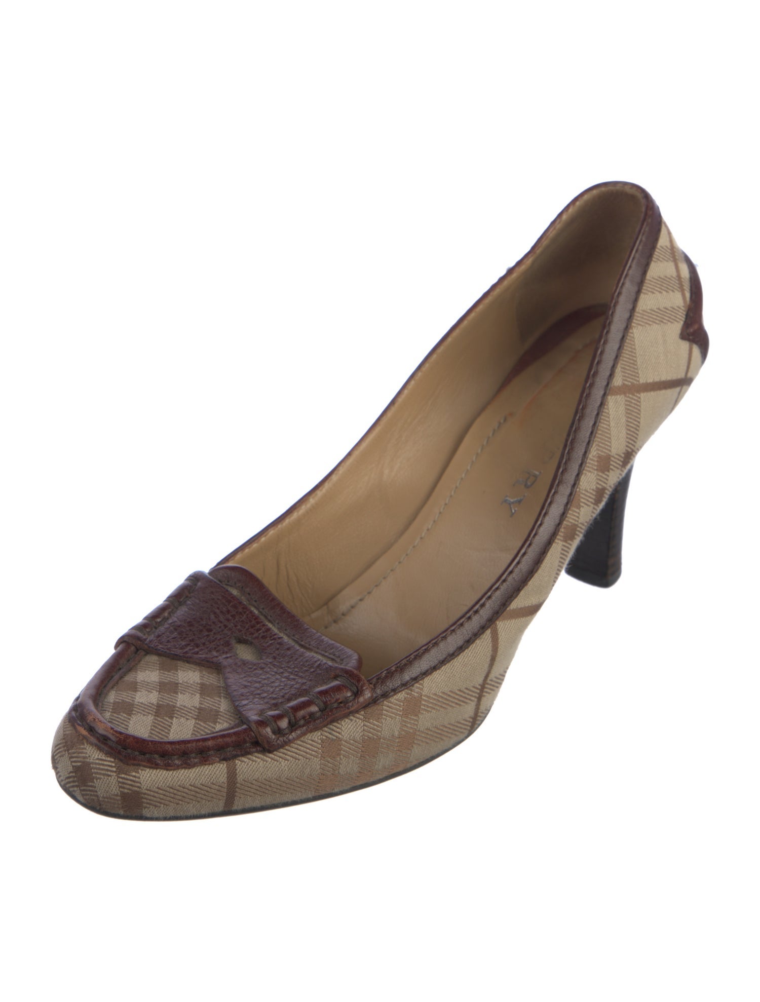 Burberry Canvas Printed Pumps