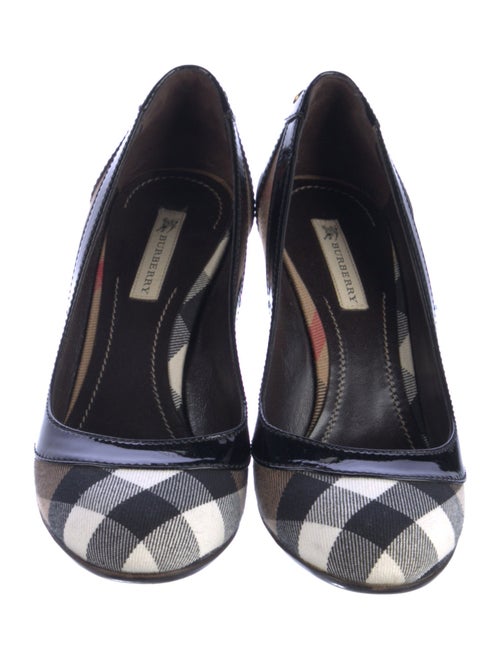 Burberry House Check Pattern Canvas Pumps