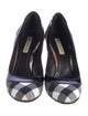 Burberry House Check Pattern Canvas Pumps