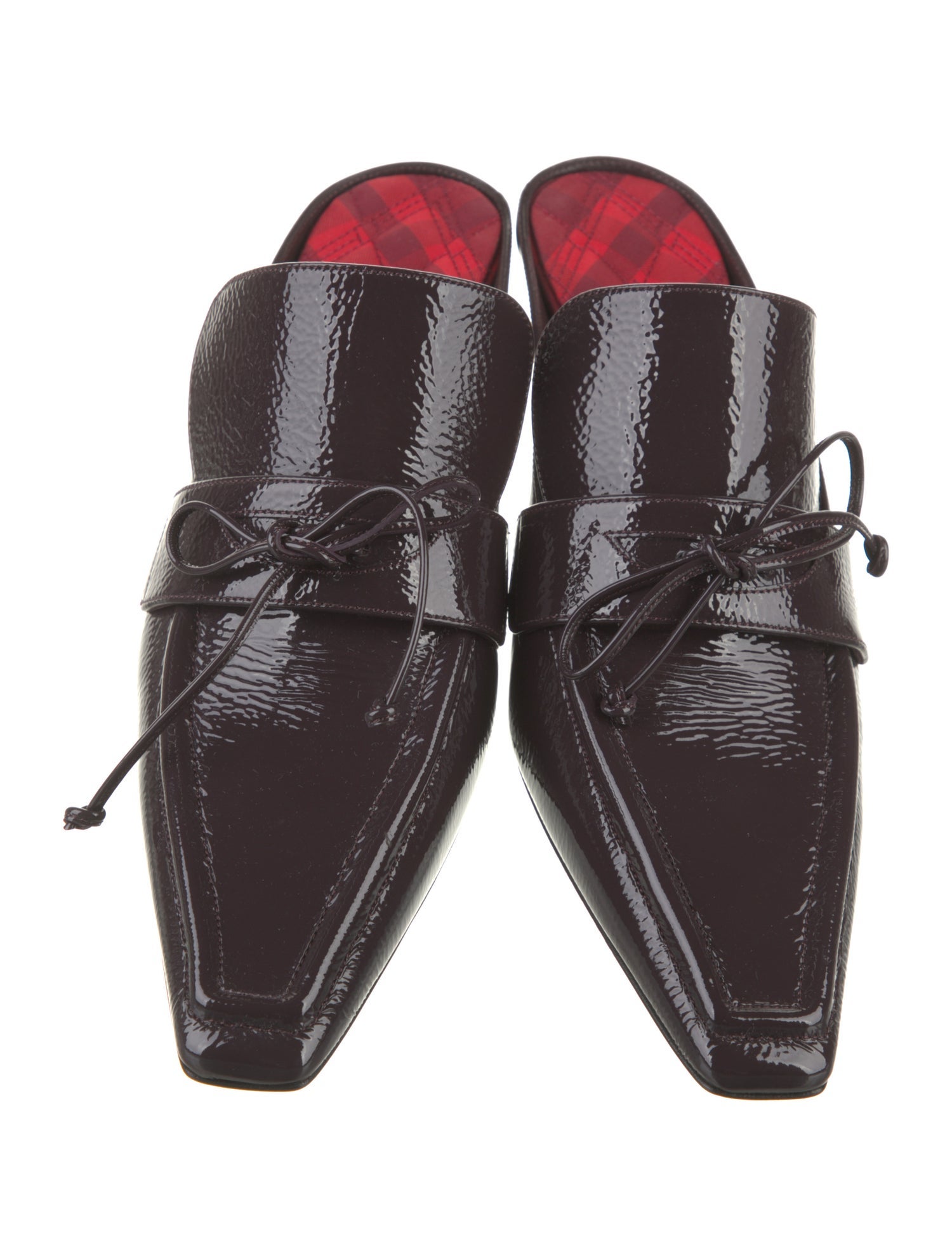 Burberry Patent Leather Mules