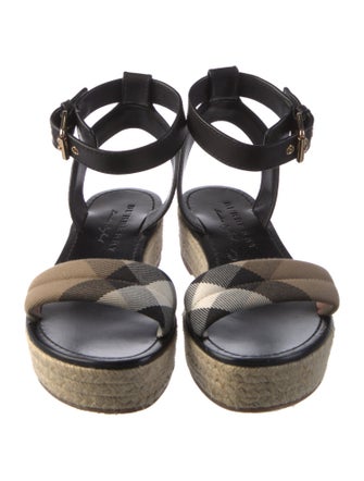 Burberry House Check Pattern Canvas Espadrilles