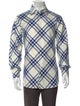 Burberry Plaid Print Long Sleeve Shirt