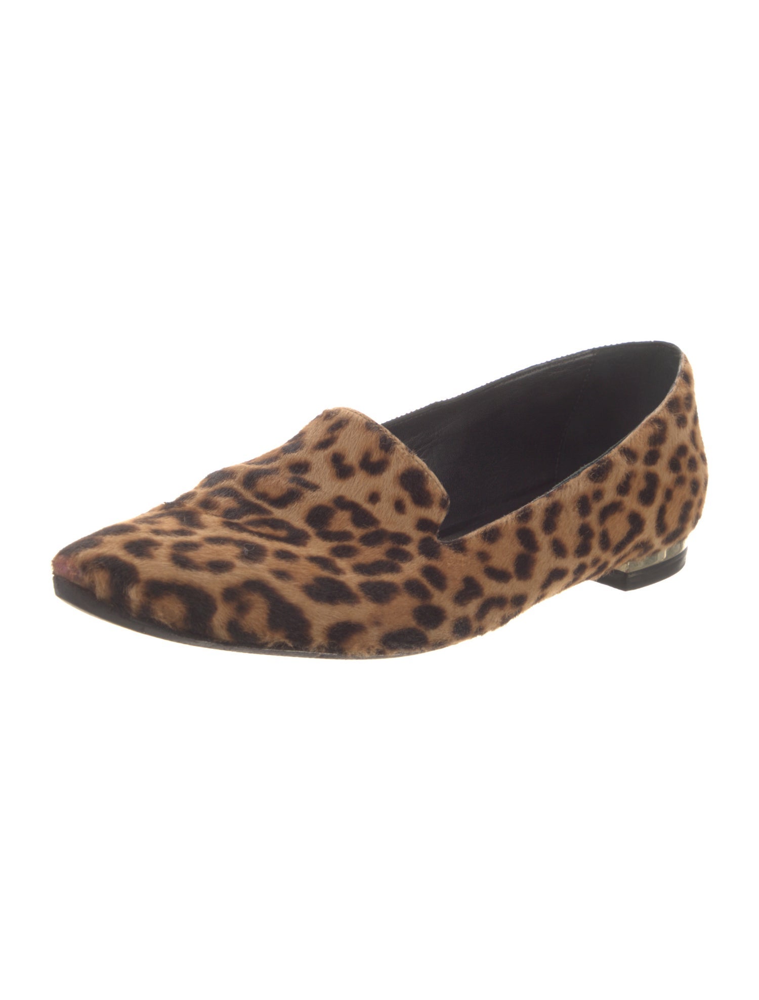 Burberry Ponyhair Animal Print Loafers