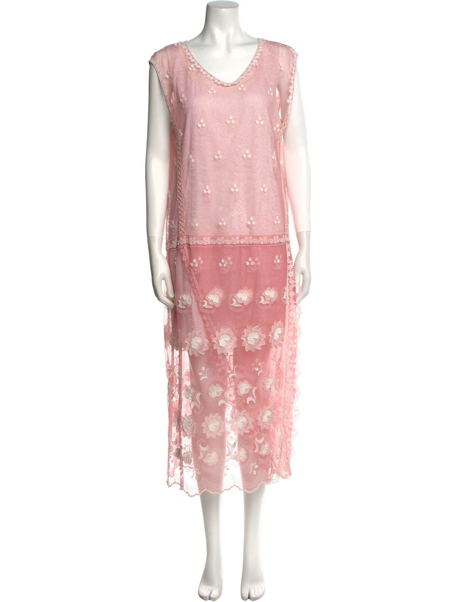 Burberry V-Neck Long Dress w/ Tags