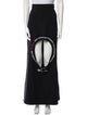 Burberry Cutout Accent Long Skirt