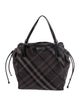 Burberry Smoked Check Hobo Large