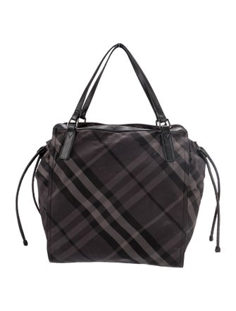 Burberry Smoked Check Hobo Large