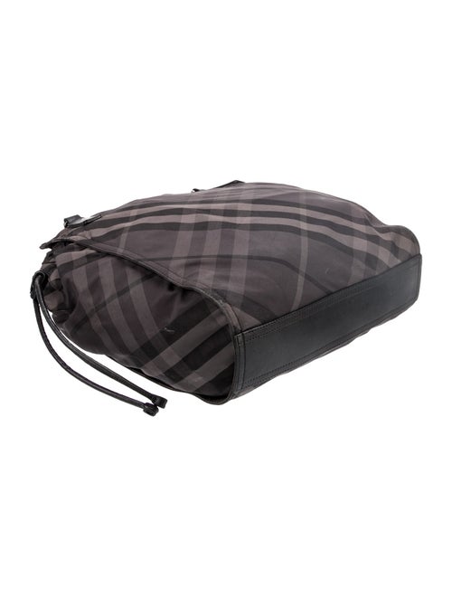 Burberry Smoked Check Hobo Large