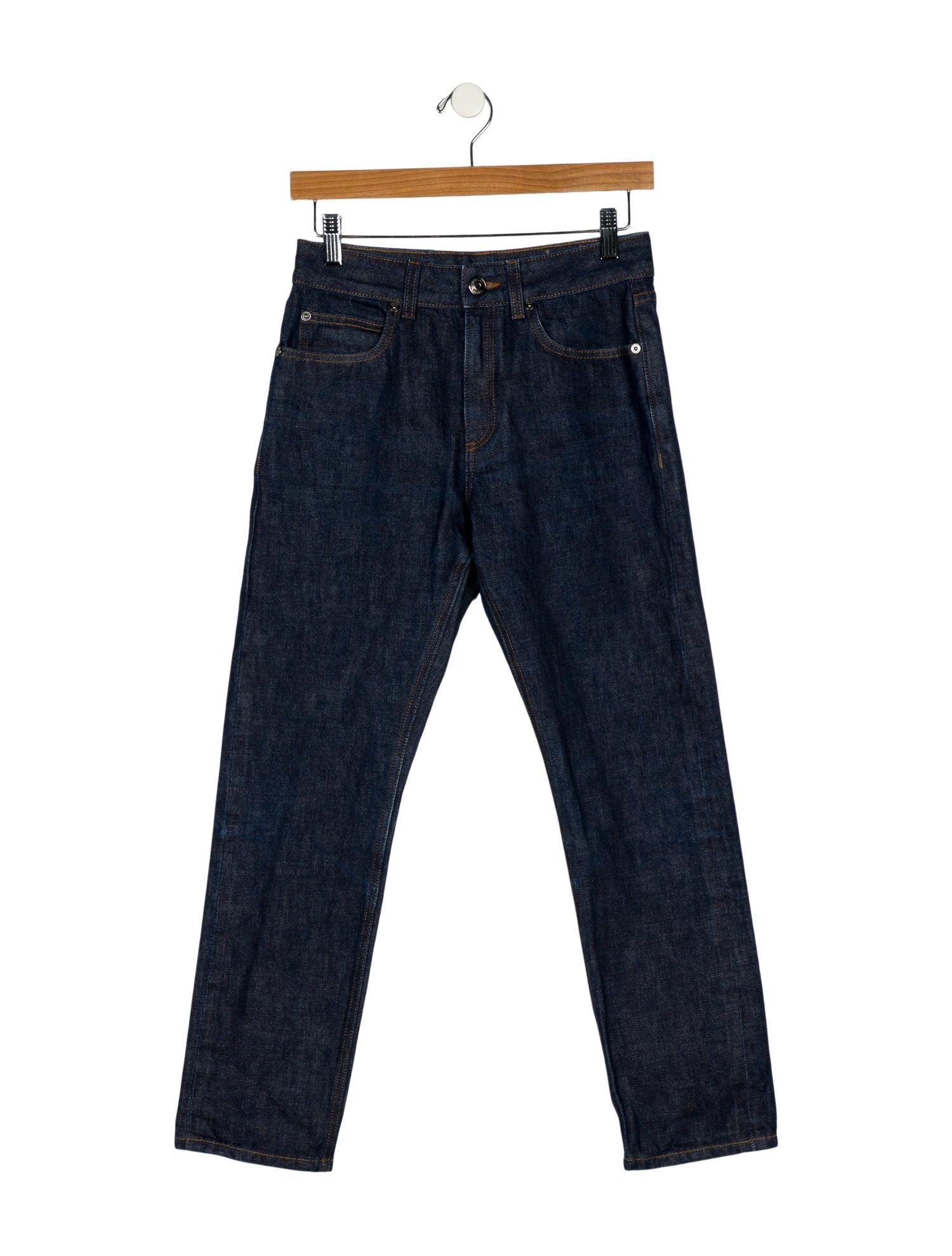 Burberry Mid-Rise Straight Leg Jeans