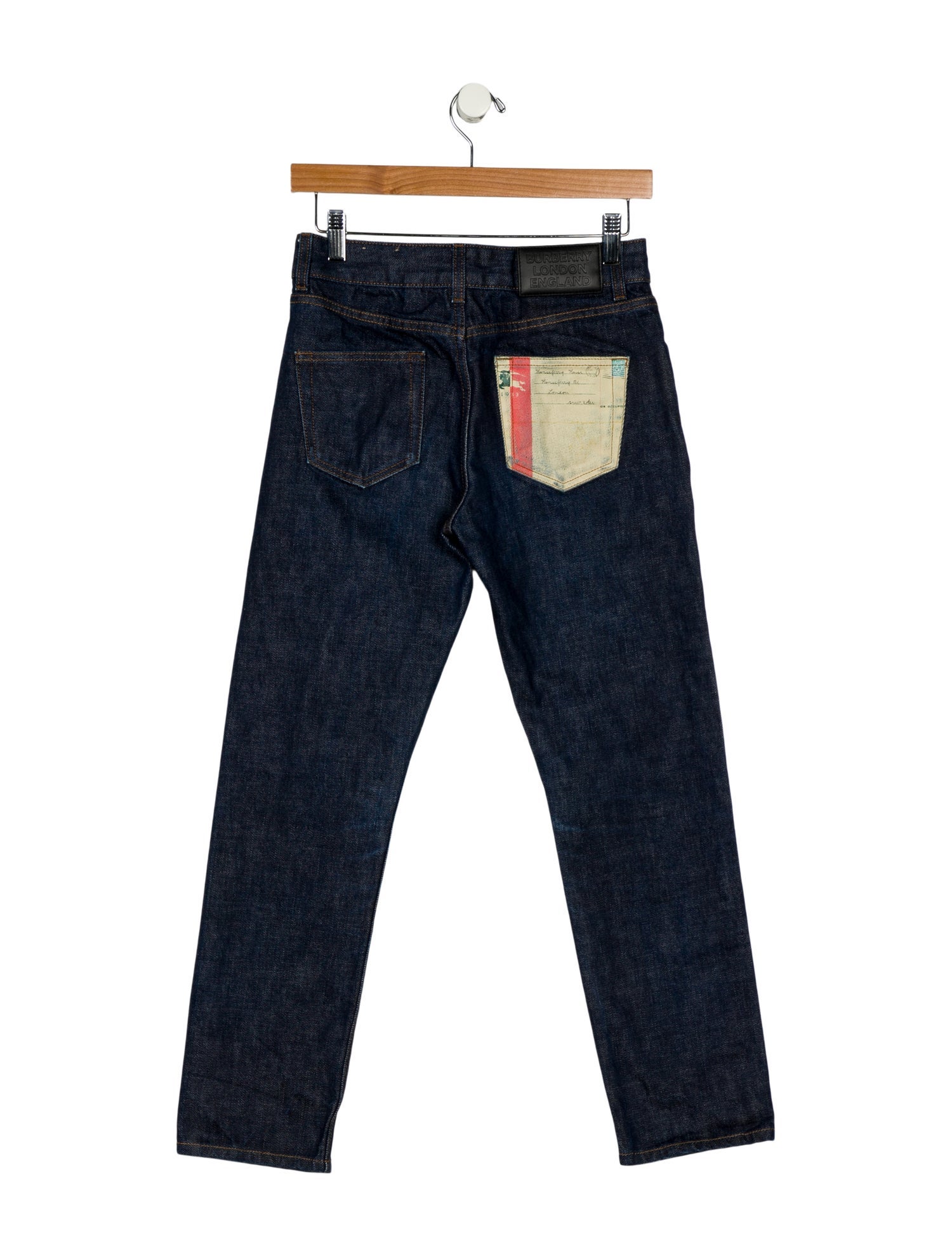 Burberry Mid-Rise Straight Leg Jeans