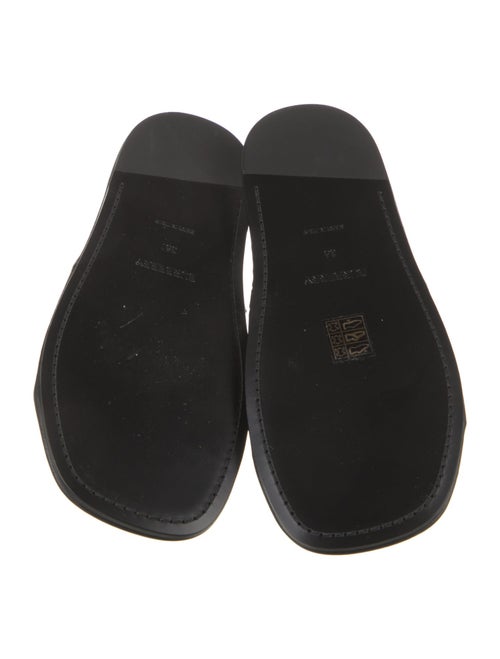 Burberry Nova Check Pattern Leather Slides
